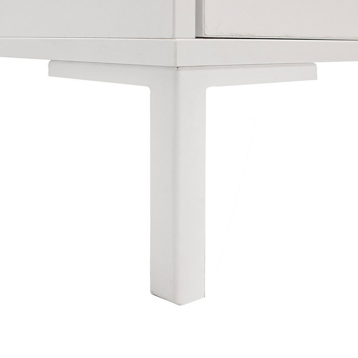 Hanah Home Mesa de Centro Blanco Diamante con Almacenamiento